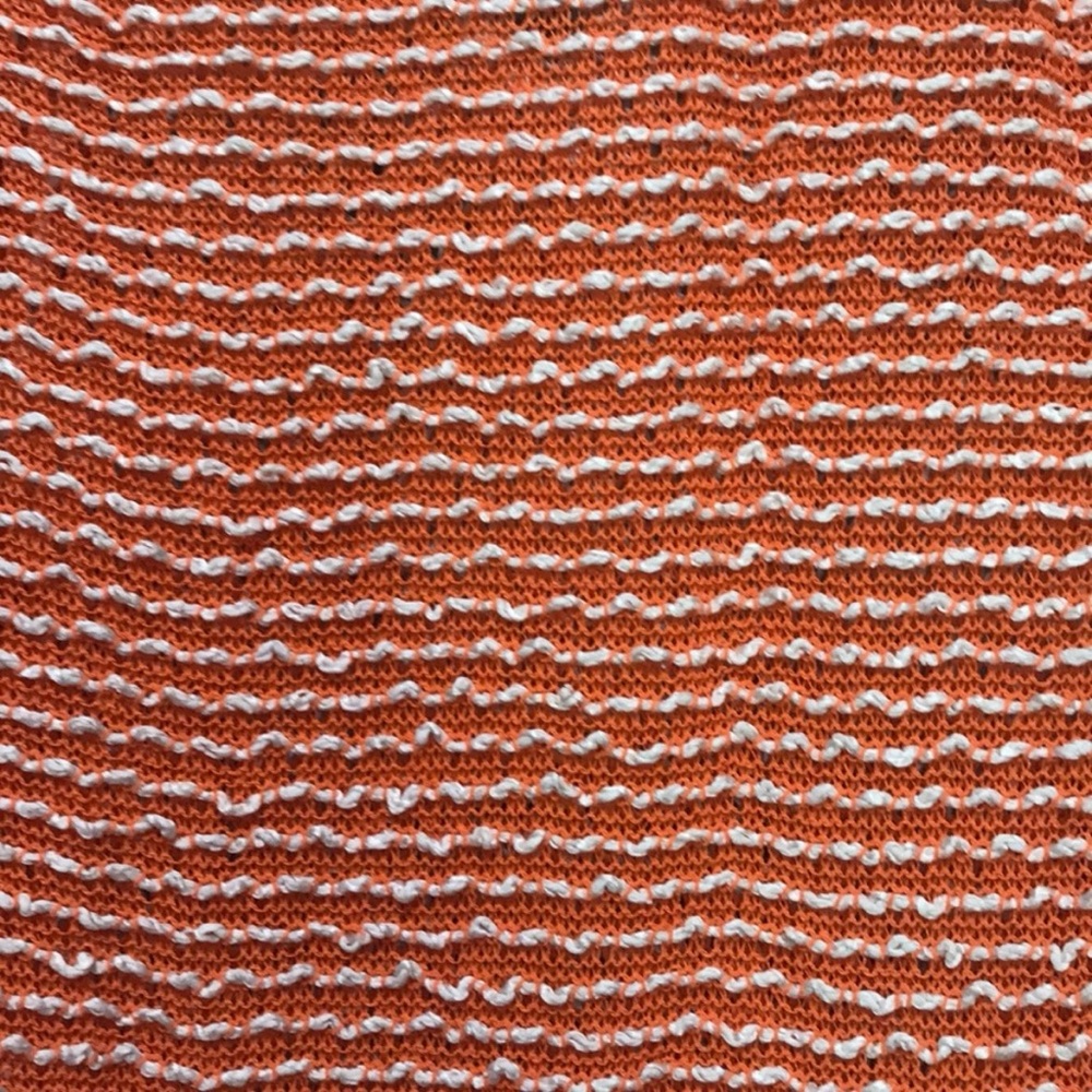Women's Orange and Cream Sweater - Picture 11 of 11
